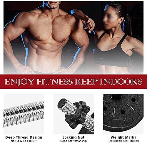 Yaheetech Adjustable Dumbbells Weight Set for Women & Men Home Gym Fitness Equipment