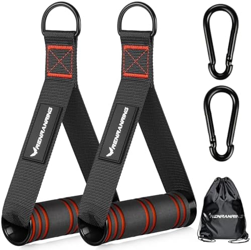 Renranring Replacement Handles for Gym Cable Machines - Strong & Durable Exercise Accessories for Home and Commercial U