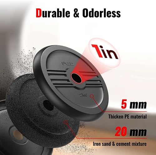 FEIERDUN Adjustable Dumbbells for Home Gym Use by Men and Women during Fitness Exercises