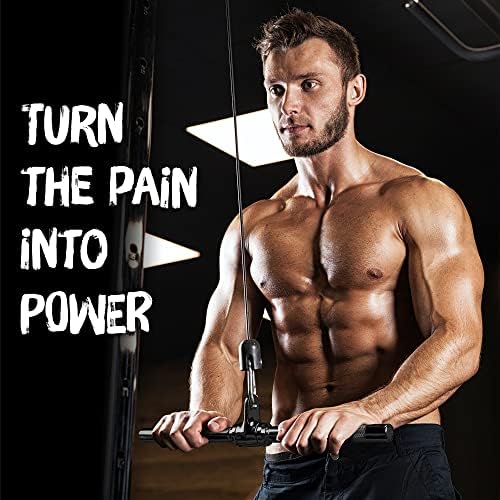 Yes4All Cable Machine Attachment Row Handles Tricep Rope Straight Bar V Bar LAT Pulldown Accessories 880 LB for Home Gy