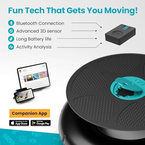 GoBalance Board - Smart Bluetooth Sensor Balance Board for Teens and Adults - 12 Free Games, Home Gym Workout, Fun Balan