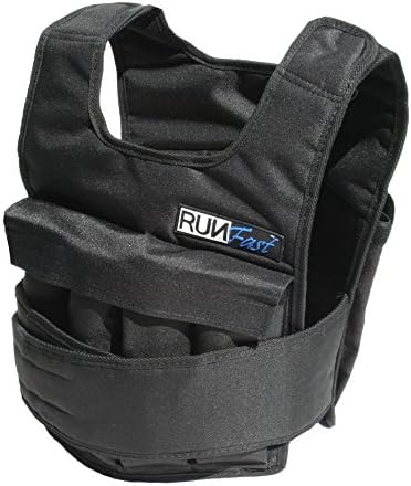 RUNmax Pro Weighted Vest for Men and Women - Portable & Adjustable - Workout, Fitness & Recovery - Up to 60lbs with Shou
