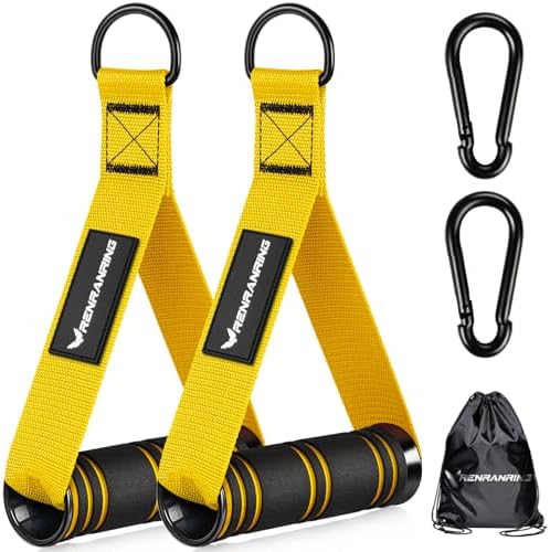 Renranring Replacement Handles for Gym Cable Machines - Strong & Durable Exercise Accessories for Home and Commercial U