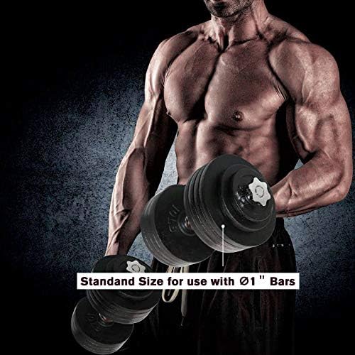 For Dumbbell and Barbell Lovers - Cast Iron Weight Plate Set (1.25lb, |5lb, 5lb, 10lb) Ideal for Strength Training and