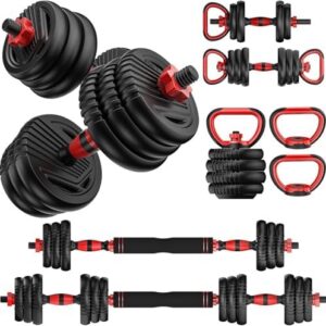 Adjustable Dumbbells 10/20/30/45/70/90lbs Home Gym,Multi-Purpose Workout Dumbbells for Men/Women Fitness Exercises