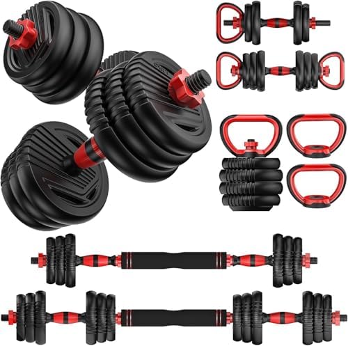 Adjustable Dumbbells 10/20/30/45/70/90lbs Home Gym,Multi-Purpose Workout Dumbbells for Men/Women Fitness Exercises