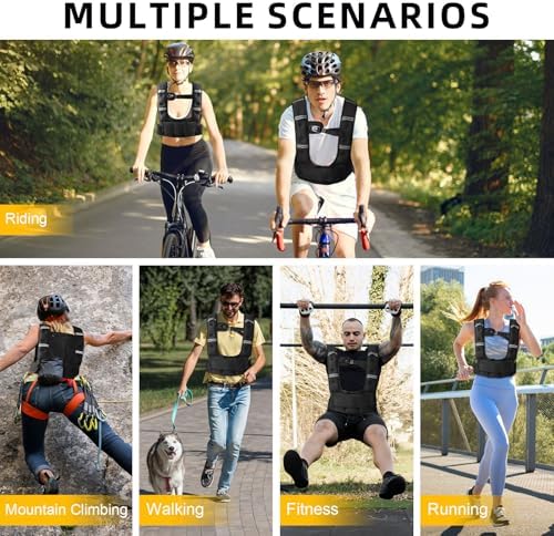 Prodigen Adjustable Weighted Vest Women for Walking, Running, Weight Loss | 4-12lb/10-18lb Weight Vest with Pocket | Rem