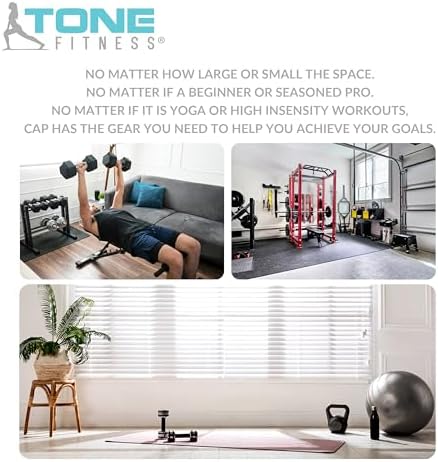 Tone Fitness Weighted Vest for Home Workouts or Outdoor Training - 8lb or 12lb, Adjustable Fit for Men and Women | Tone