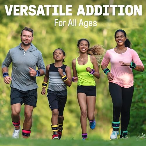 Yes4All Adjustable Wrist & Ankle Weights - Weighted Bands for Fitness Workout, Walking, Jogging and Pilates for Women, M