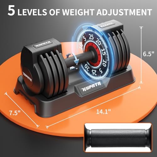 Adjustable 25/55 lbs Dumbbell Set for Home Workout, Suitable for Men and Women, Pair Dumbbells with Adjustable Weights