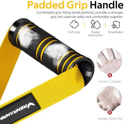 Renranring Replacement Handles for Gym Cable Machines - Strong & Durable Exercise Accessories for Home and Commercial U