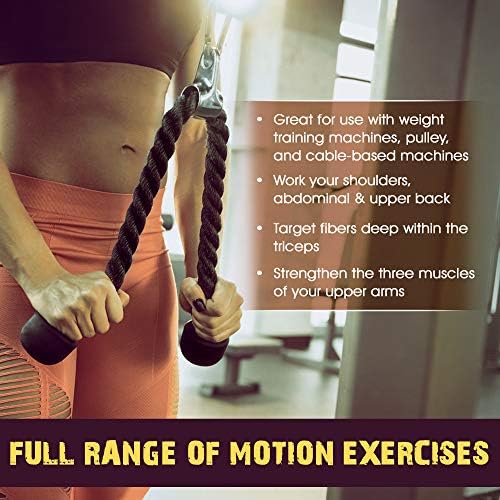 Yes4All Lat Pulldown Attachments Row Handles Tricep Rope Load 880LB Home Gym | Yes4All Cable Machine Accessories V Bar