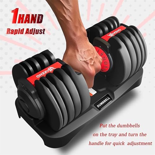 Adjustable Dumbbell 53LB for Home Workout | Fast Automatic Adjustable Dumbbell 53LB | Body Workout Dumbbell 53LB for