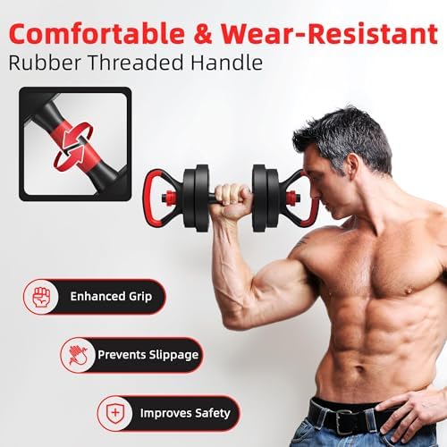 Fitvids Adjustable Dumbbell Set for Home Gym Exercise 40lbs or 60lbs | Fitvids 2 in 1 or 4 in 1 Adjustable Dumbbell Se