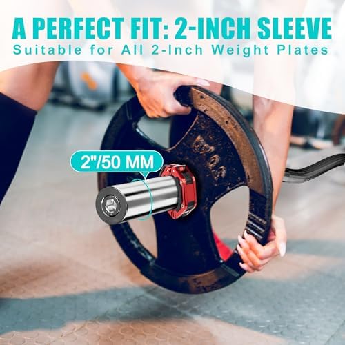 Olympic Barbell for Weightlifting 700LB, Fitness Buffs, Home Gym, Strength Training, 9'9" Long