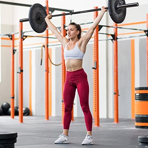 LIONSCOOL Olympic Barbell 7FT for Weightlifting and Powerlifting - 1500lbs Capacity - Strength Training for Squats, Dead