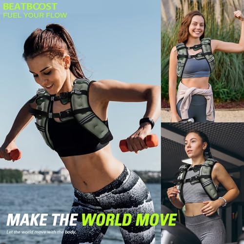 Weighted Vest for Women 20 lb Weight Vest with Ironsand for Walking Strength Training Running Workout