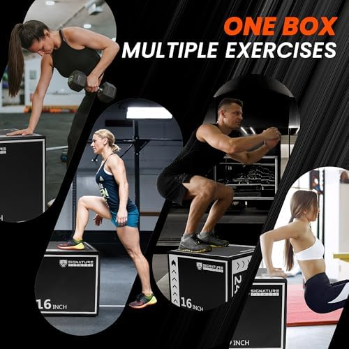 Fitvids Foam Plyo Box for Home Gym Training | 3-in-1 Box Jump Platform | Fitness Workout Exercise | Multiple Colors