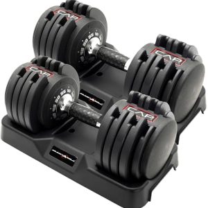 Adjustable Round Dumbbell Weights | CAP Barbell | Multiple Handle Options, Singles & Pairs | 1|5 lb, 25 lb & 55 lb | Gym