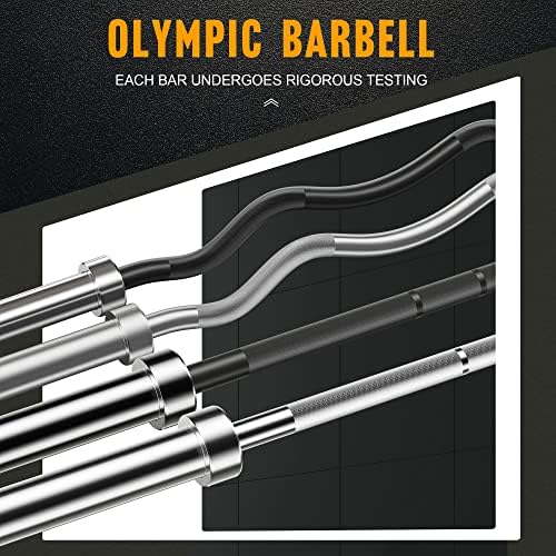 Olympic Barbell for Weightlifting 700LB, Fitness Buffs, Home Gym, Strength Training, 9'9" Long