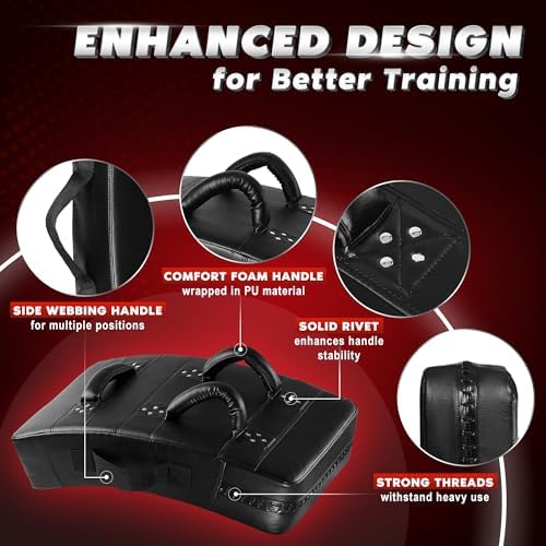 Yes4All Blocking Pad, Durable Leather Shield Pads for American Football & Basketball Training, Ideal for Martial Arts &