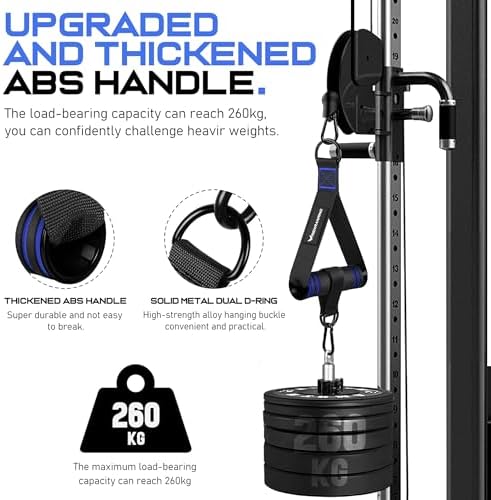 Renranring Replacement Handles for Gym Cable Machines - Strong & Durable Exercise Accessories for Home and Commercial U
