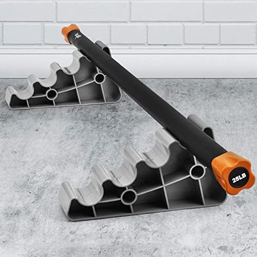 Yes4All Total Body Workout Weighted Bar for Strength Training and Home Gym Use - Single/Combo | Yes4All Resistance Ba