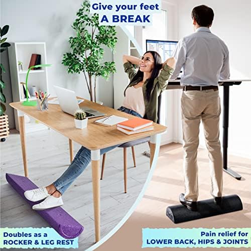 Yes4All High-Density EPP Half Round Back Roller Foam - Yoga, Pilates & Stretching - 12, 18, 24, 36 inch Yes4All High-D