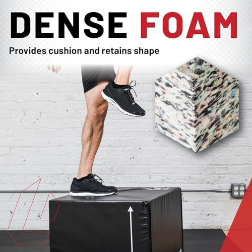 Lifeline Fitness 3-in-1 Foam Plyo Box - Ideal Exercise Equipment for Home Gym Enthusiasts - Essential Plyometric Jump Bo