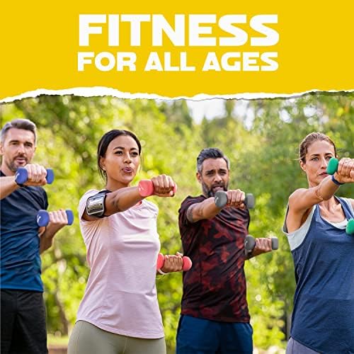 Yes4All Neoprene Coated Dumbbell Hand Weight Sets of 2 - Multiple Weight Options for Home Gym Fitness Users - Anti-Roll,