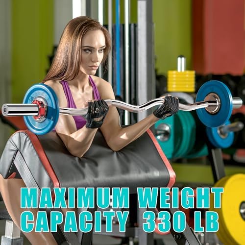 Olympic Barbell for Weightlifting 700LB, Fitness Buffs, Home Gym, Strength Training, 9'9" Long