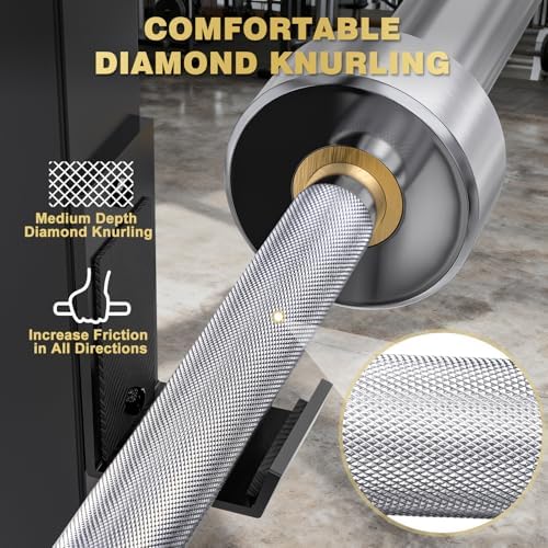 Olympic Rubber Bumper Weights for Home Gym Strength Training | 2 Inch Barbell Plate Set for Home Gym Strength Training