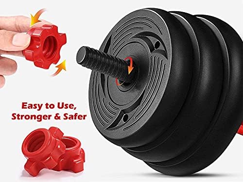 Adjustable Dumbbells Set for Home Gym Work Out Training | Free Weight with Connecting Rod Ideal for Fitness Enthusiasts