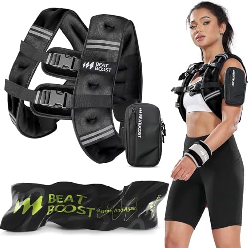 Weighted Vest for Women 20 lb Weight Vest with Ironsand for Walking Strength Training Running Workout