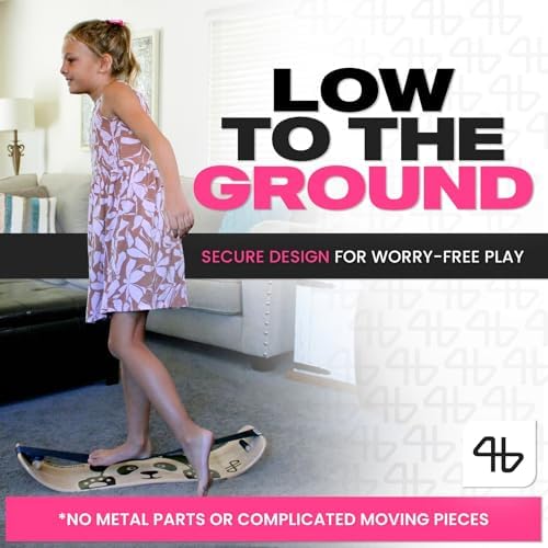 Balance Board for Kids - Wooden Wobble Board - Coordination Training - Perfect for Skateboard, Snowboard, Football, Socc