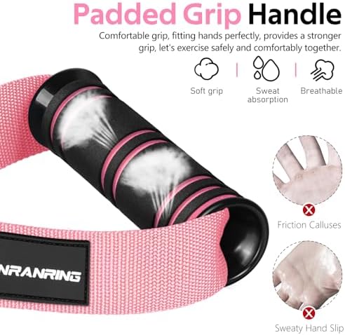 Renranring Replacement Handles for Gym Cable Machines - Strong & Durable Exercise Accessories for Home and Commercial U