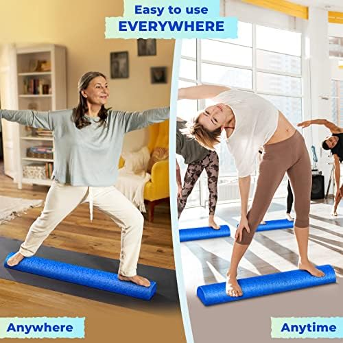Yes4All High-Density EPP Half Round Back Roller Foam - Yoga, Pilates & Stretching - 12, 18, 24, 36 inch Yes4All High-D