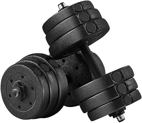 Yaheetech Adjustable Dumbbells Weight Set for Women & Men Home Gym Fitness Equipment