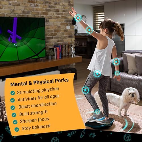 GoBalance Board - Smart Bluetooth Sensor Balance Board for Teens and Adults - 12 Free Games, Home Gym Workout, Fun Balan