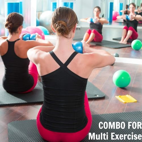Yes4All Weighted Toning Balls for Exercise and Pilates | Yes4All Soft Medicine Balls for Balance and Flexibility Traini