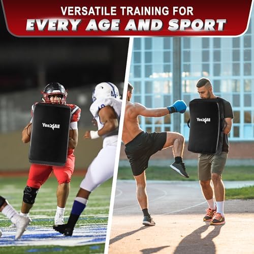 Yes4All Blocking Pad, Durable Leather Shield Pads for American Football & Basketball Training, Ideal for Martial Arts &