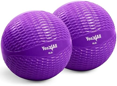 Yes4All Weighted Toning Balls for Exercise and Pilates | Yes4All Soft Medicine Balls for Balance and Flexibility Traini