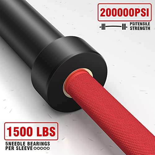 Olympic Barbell for Weightlifting 700LB, Fitness Buffs, Home Gym, Strength Training, 9'9" Long