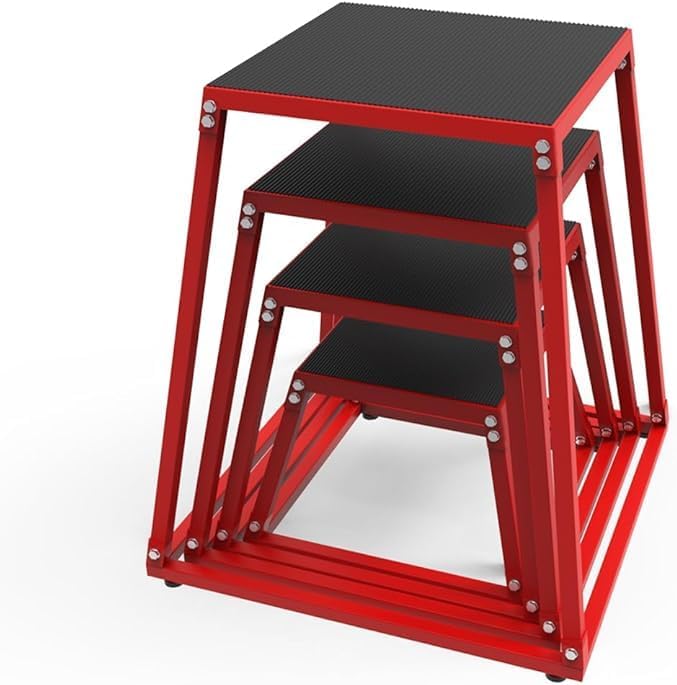 Anti-slip exercise step up box for strength and conditioning training | Durable home gym plyo box for fitness enthusias