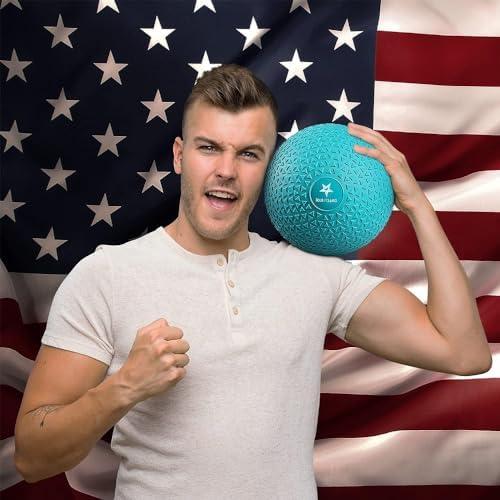 Yes4All Slam Balls, Durable PVC Sand Filled, Core Strengthening Workout Ball for Fitness Enthusiasts at Home Gym