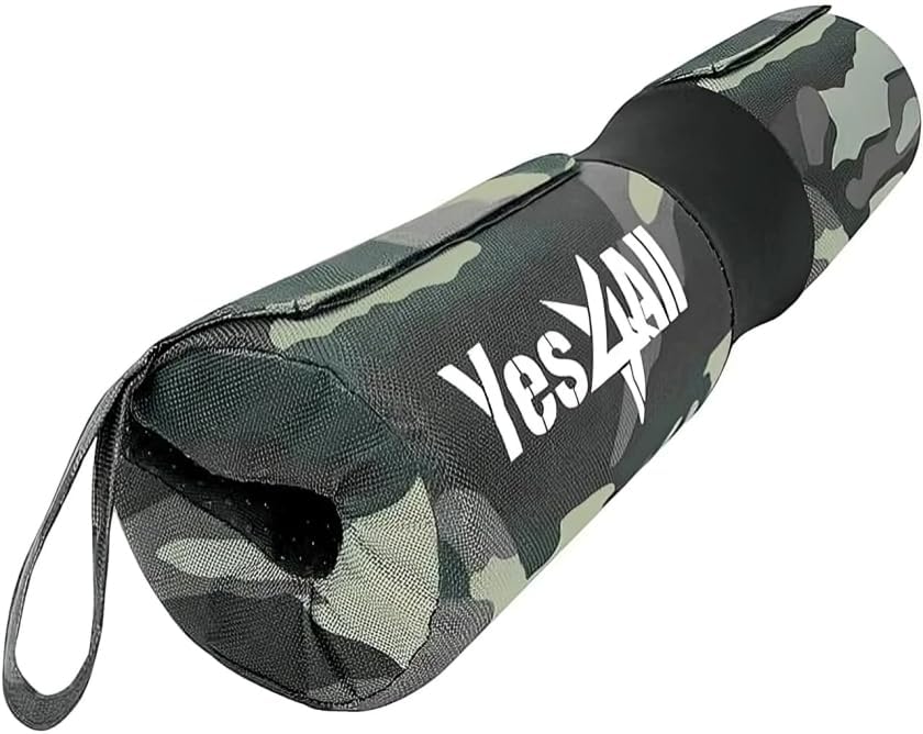 Yes4All Ergonomic Foam Bar Pad - Olympic Barbell Squat Pad - For Weight Lifters - Provides Comfort and Support During Sq