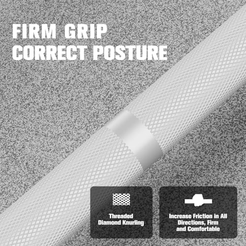 RitFit 7FT Olympic Barbell for Strength and Weightlifting Training - 2 Inch Olympic Bar for Squat, Deadlift, Bench Press