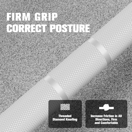 RitFit 7FT Olympic Barbell for Strength and Weightlifting Training - 2 Inch Olympic Bar for Squat, Deadlift, Bench Press