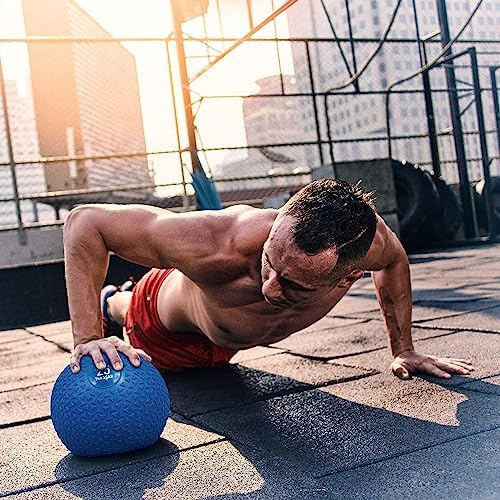 Yes4All Slam Balls, Durable PVC Sand Filled, Core Strengthening Workout Ball for Fitness Enthusiasts at Home Gym