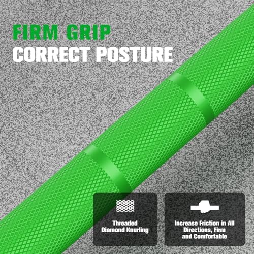 RitFit 7FT Olympic Barbell for Strength and Weightlifting Training - 2 Inch Olympic Bar for Squat, Deadlift, Bench Press